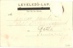 ~1899 Királyhida, Bruckújfalu Tábor, Brucker Lager, Bruckneudorf; Hauptwache mit Wachablösung. Verla...