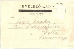 ~1899 Királyhida, Bruckújfalu Tábor, Brucker Lager, Bruckneudorf; Die Menage. Verlag Jos. Popper, Wi...