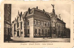 Jaroslaw, Jaruslau; Gmach Sokola. Z. Glanza / Sokol Gebäude / Sokol palace, hotel + K.u.K. Reservespital 2/4 Jaroslau (EK)