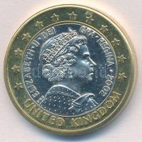 Nagy-Britannia 2002. 1E próbaveret T:1,1-
Great Britain 2002. 1 Euro trial strike C:UNC,AU