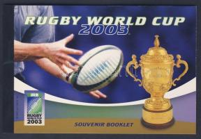 Rugby világbajnokság, bélyegfüzet, Rugby stamp booklet, Rugby-Weltmeisterschaft, Markenheftchen