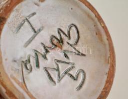 Gorka Géza (1894-1971): Váza. Repesztett mázas kerámia, jelzett (Nógrádverőce), restaurált, m: 36 cm