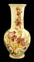 Zsolnay váza, kézzel festett, jelzett, apró kopásokkal, m: 26 cm