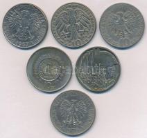 Lengyelország 1967-1970. 10Zl Cu-Ni (6xklf) forgalmi emlékkiadás T:1-,2 
Poland 1967-1970. 10 Zloty...