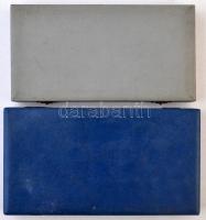 2db fém emlékérem kohászat témában, közte "Lenin Kohászati Művek Diósgyőr" Br plakett; min...