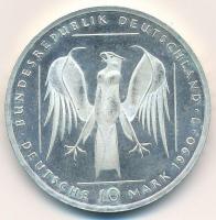 NSZK 1990J 10M Ag "800 éves a Német Lovagrend" T:1-(PP) GFR 1990J 10 Mark Ag "800th A...