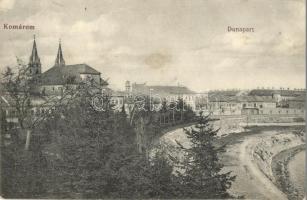 1912 Komárom, Komárnó; Duna part. Kiadja Laky Béla / Dunaj (fl)