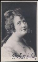 Babits Vilma (1891-1931) magyar színésznő fotólapja autográf aláírással