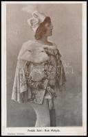 Fedák Sári (1879-1955) magyar színművésznő ceruzás aláírása az őt ábrázoló, sorszámozott képeslapon;...