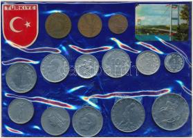 Vegyes: Maldív-szigetek ~1980-1990. 5l-2R (6xklf) szuvenír forgalmi szett + Törökország ~1950-1980. ...