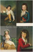 30 db régi használatlan Stengel litho művészlap nagyon szép állapotban / 30 pre-1945 unused Stengel ...