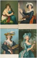 30 db régi használatlan Stengel litho művészlap nagyon szép állapotban / 30 pre-1945 unused Stengel ...