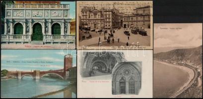 81 db régi olasz városképes lap / 81 pre-1945 Italian town-view postcards
