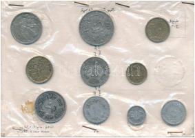 3db klf szuvenír fémpénz szett, benne Egyiptom, Skócia és Törökország T:2-3 3pcs of diff souvenir coin sets, including Egypt, Scotland, Turkey C:XF-F