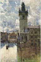 34 db régi grafikus képeslapok vegyesen; közte városképes lapok, folklór, humor, katonai motívumlapo...