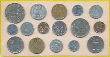 3db szuvenír fémpénz szett, benne Izrael, Thaiföld T:2-3 3pcs of souvenir coin sets, including Israel, Thailand C:XF-F