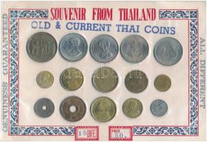 3db szuvenír fémpénz szett, benne Izrael, Thaiföld T:2-3
3pcs of souvenir coin sets, including Isra...