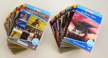 Discovery DVD sorozat Világunk titkai (1. és 8. hiányzik), A természet csodai (teljes), összesen:38 db