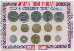 3db szuvenír fémpénz szett, benne Izrael, Maldív-szigetek, Thaiföld T:2-3
3pcs of souvenir coin set...