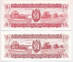 Guyana 1989-1992. 1$ (2x) klf aláírásokkal T:I
Guyana 1989-1992. 1 Dollar (2x) with diff signatures...