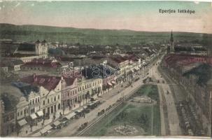 Eperjes, Presov; Fő utca árusokkal / main street with vendors (Rb)