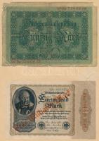 34db-os vegyes magyar és külföldi bankjegy és szükségpénz tétel, papír albumban T:vegyes