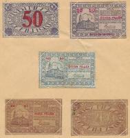 34db-os vegyes magyar és külföldi bankjegy és szükségpénz tétel, papír albumban T:vegyes