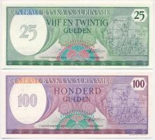 Suriname 1980. 25G + 100G T:I Suriname 1980. 25 Gulden + 100 Gulden C:UNC
