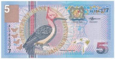 Suriname 2000. 5G T:I,I- Suriname 2000. 5 Gulden C:UNC,AU