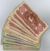 Vegyes: 48db-os forint bankjegy tétel T:III-IV