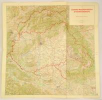 cca 1940 Csonka Magyarország áttekintő térképe, 1:75000, Magyar Királyi Honvéd Térképészeti Intézet, 86x116 cm. Jó állapotban