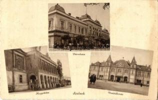 14 db régi magyar városképes lap; Kisbér, Nagykanizsa, Szolnok, stb. / 14 pre-1945 Hungarian town-vi...