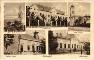 14 db régi magyar városképes lap; Kisbér, Nagykanizsa, Szolnok, stb. / 14 pre-1945 Hungarian town-vi...
