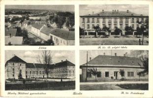 14 db régi magyar városképes lap; Kisbér, Nagykanizsa, Szolnok, stb. / 14 pre-1945 Hungarian town-vi...