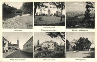 3 db régi erdélyi és kárpátaljai városképes lap: Máramarossziget, Szinérváralja, Ungvár / 3 pre-1945...