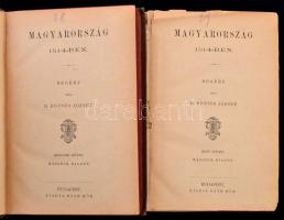 Eötvös József: Magyarország 1514 I-II. kötet. Bp.,é.n.(1884), Ráth Mór. Második kiadás. Kiadói arany...