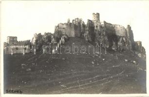 Szepesváralja, Spisské Podhradie; várrom / castle ruins. photo (ragasztónyom / gluemark)