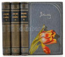 Jókai Mór: Színművek I-III. kötet. Bp.,1905, Franklin-Társulat. Második kiadás. Korabeli aranyozott festett szecessziós egészvászon-kötés, jó állapotban.