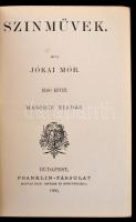 Jókai Mór: Színművek I-III. kötet. Bp.,1905, Franklin-Társulat. Második kiadás. Korabeli aranyozott ...