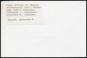 cca 1992 A Szuverén Máltai lovagrend magyar tagjai: O'sváth György Szentkereszty, Balla, Szabad...