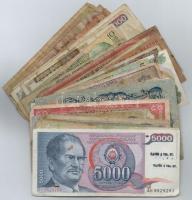 Vegyes: 62db-os külföldi papírpénz tétel T:IV-V Mixed: 62pcs of foreign paper money C:G-Po