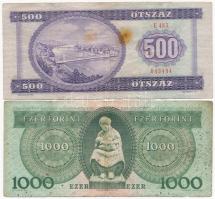 1975. 500Ft + 1993. 1000Ft "D" T:III,III- fo
