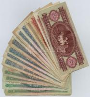 20db-os vegyes magyar forint bankjegy tétel T:III,III-