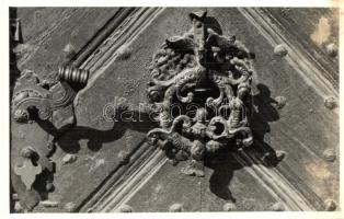 Sopron - 6 db régi fotó képeslap; épület részletek / 6 pre-1945 photo postcards