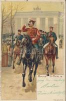 1899 Berlin, Wilhelm II litho (EB)