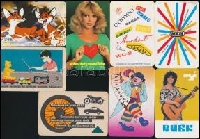 cca 1960-1970 16 db különféle reklámos kártyanaptár (Lottó, Röltex, stb.)