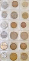 Vegyes: 51db-os fémpénz tétel a világ minden tájáról, kisalakú érmeberakóba T:vegyes
Mixed: 51pcs o...