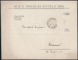 cca 1940 Különféle sportklubok meghívói: Műegyetemi Athletikai és Football Club, Bulcsu Lövészegyesü...