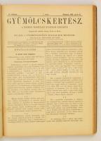 1899 Gyümölcskertész. IX. évf. 1-24. szám. Teljes évfolyam. Szerk.: Rudinai Molnár István. Bp.,1899,...