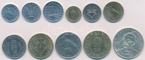 1994. 10f-200Ft (11xklf) forgalmi sorból kiszedett érmékből T:1-,2